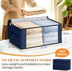 Fab totes 35L Closet Organizers, Foldable Under Bed Storage Containers - Image 2