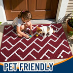 OLANLY Front Door Mat 36x24, Low-Profile Easy Clean Doormat - Image 6
