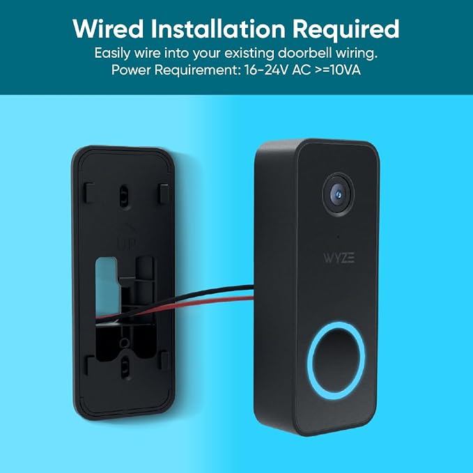 Wyze Video Doorbell v2, 2K Video, Two-Way Audio, Color Night Vision, Compatible - Image 5
