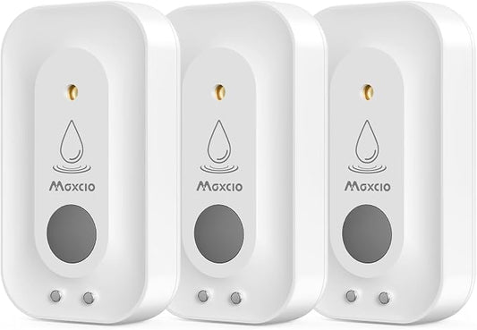 MAXCIO Water Leak Detectors 3 Pack, 110dB Adjustable Smart Water Sensor by YourSmartLifeBeginsNow