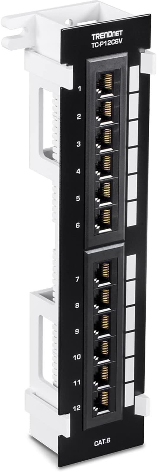 TRENDnet 12-Port Cat6 Unshielded Patch Panel, Wall Mount, Included 89D Bracket by TRENDnet