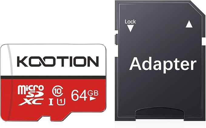 KOOTION 64GB Micro SD Card Class 10, UHS-1 Micro SDXC Memory Card by KOOTION