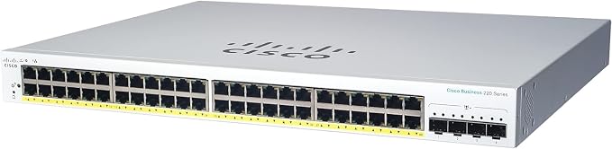 CISCO DESIGNED Business CBS220-48P-4G Smart Switch | 48 Port GE | PoE | 4x1G by Cisco