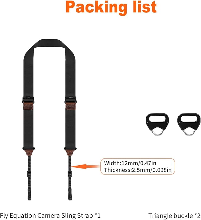 Camera Strap for Photographers, Adjustable Nylon Camera Shoulder Strap Crossbody - Image 7