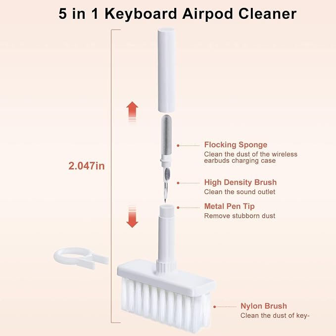 5 in 1 Keyboard Cleaning Brush Kit, Cleaning Tools - Image 6