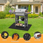Under Grill Mat for Outdoor Grilling, 32 x 48 inches Double-Sided Fireproof - Image 5