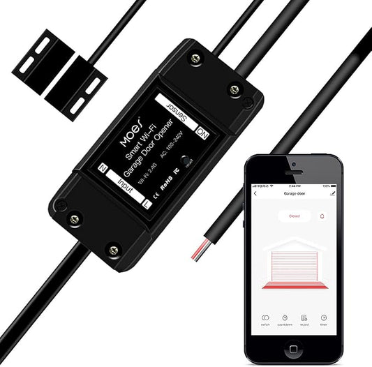 MOES WiFi Smart Garage Door Opener Controller, Smart Life/Tuya APP Remote by MOES