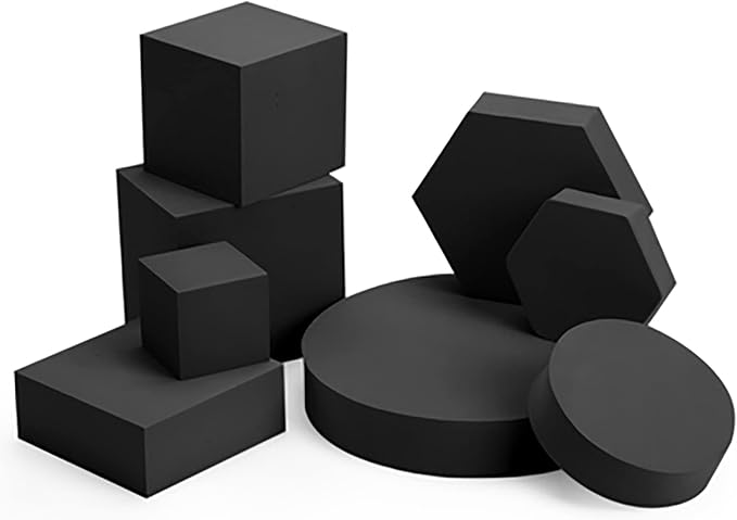 8PCS Geometric Cube Photo Props Set, Hard Foam Photography Background Props by Yiemoge