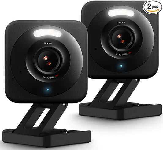 WYZE Cam v4, 2.5K HD WiFi Smart Home Security Camera, Pet/Baby Monitor by Amazon+Renewed