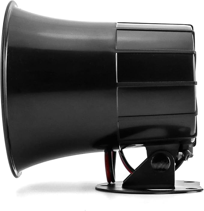 QWORK Electric Siren Horn, DC 12V Security Loud Wired Alarm Siren - Image 2