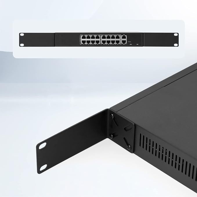Rack Mount Kit for 10.6 inch Switches, Adjustable Rack Ears for Netgear - Image 6