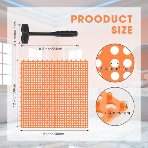 Drydiet 8 Pack Drainage Tiles Modular Interlocking Floor Tiles - Image 2