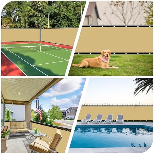 iCover 4x12ft Privacy Screen Fence, Outdoor Fencing Panels, Garden Windscreen - Image 5