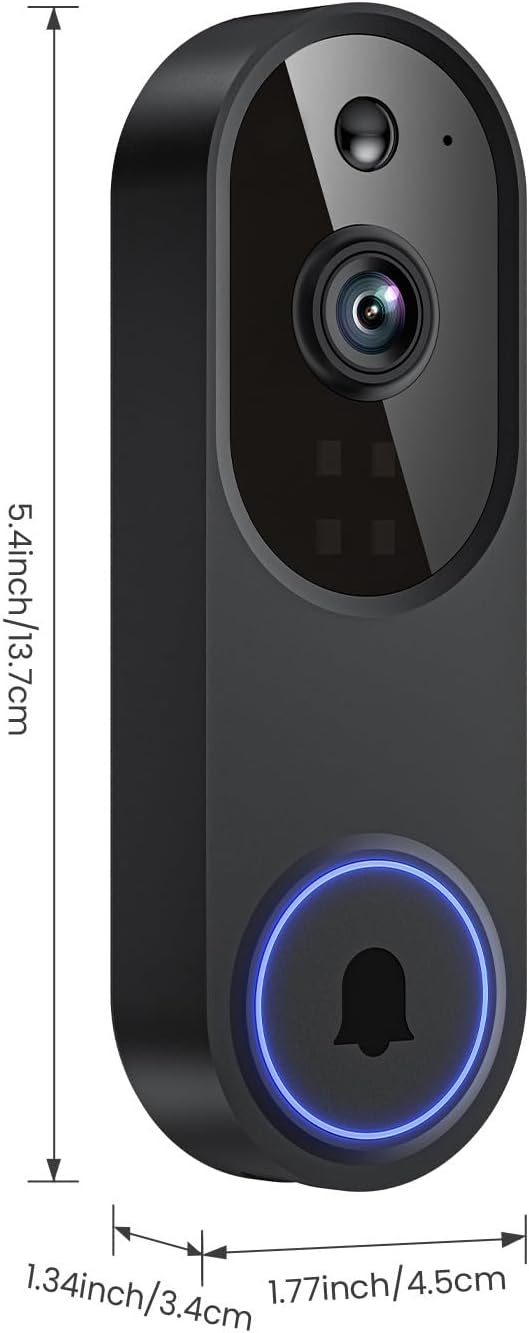 Guggre Doorbell Camera M52, Security Camera Outdoor/Indoor, 1080 HD - Image 9