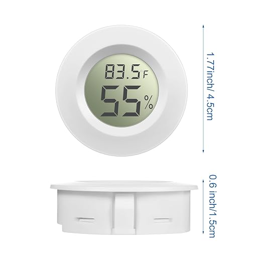 Weewooday Mini Hygrometer Thermometer Digital LCD Monitor Indoor/Outdoor Room - Image 2