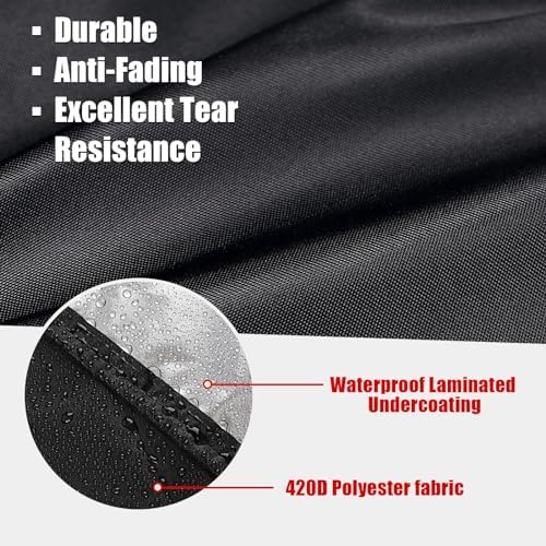 Outdoor Single Burner Stove Cover, 17”L x 17”W x 20”H - Image 4