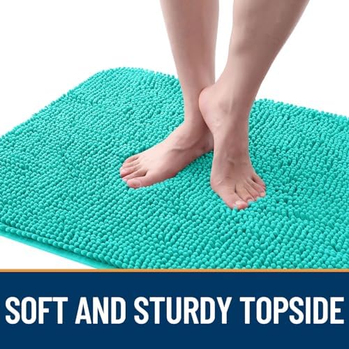 OLANLY Dog Door Mat for Muddy Paws 36x24, Super Absorbent Chenille Mud Mat - Image 4