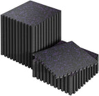 SUPERJARE 0.56'' Thick 192 Sq Ft Rubber Top Gym Flooring by SUPERJARE