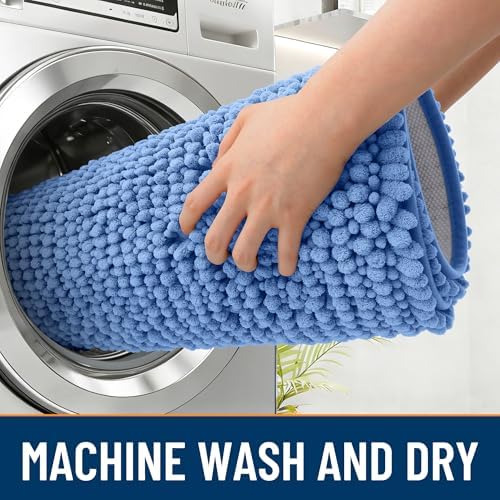 OLANLY Dog Door Mat for Muddy Paws 70x24, Extra Absorbent Chenille Mud Mat - Image 5