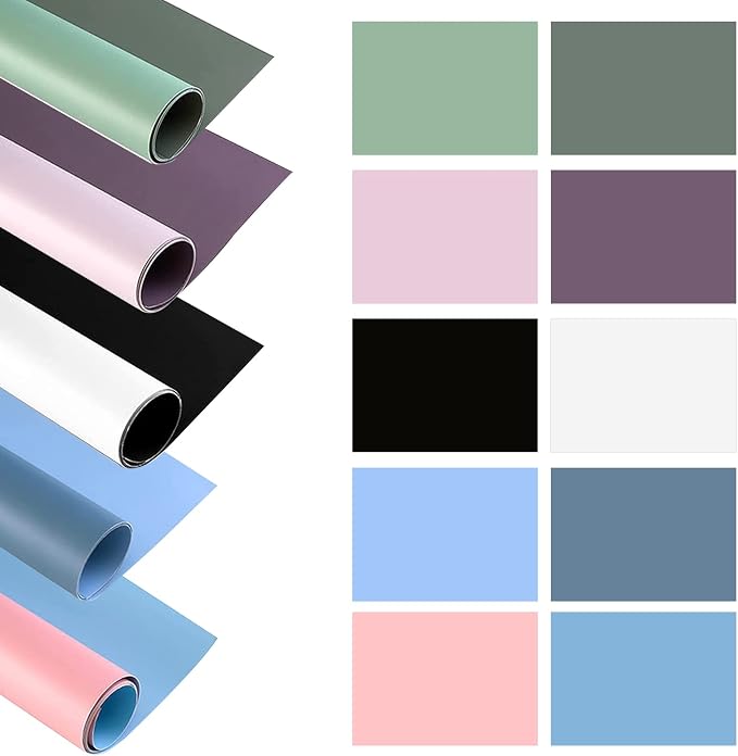 5pcs 34x22in Morandi Background Paper Photography Backdrops Solid Color Photo - Image 9