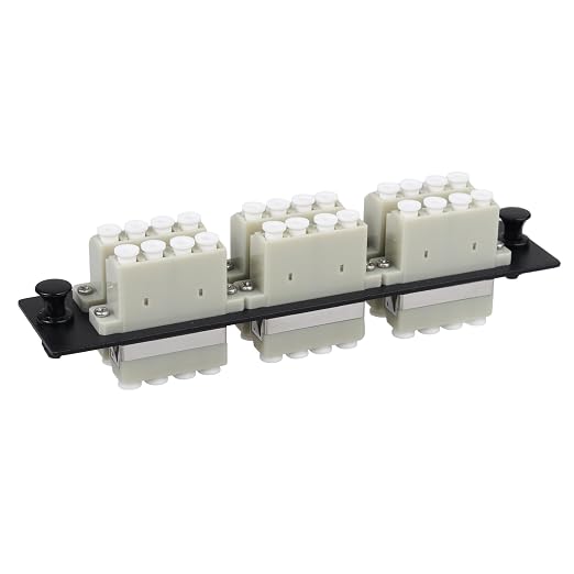 LC/MM Fiber Patch Panel, 6 Multimode Gray 4 Channels LC Adapters, 24 Fiber Ports by Duogaliaopticalfiberproduct
