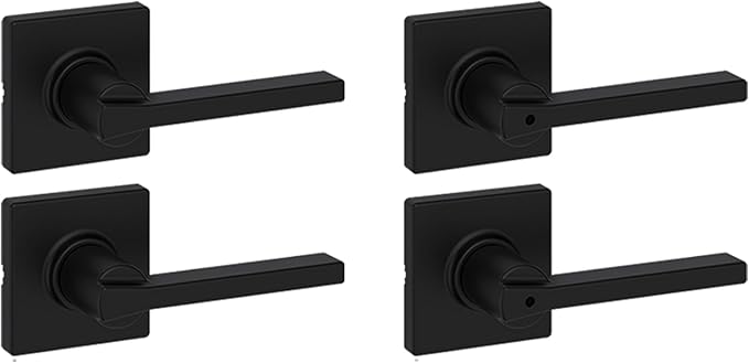 Kwikset Casey Hallway Passage and Bed/Bath Privacy Door Handle 4 Pack, 2 by Kwikset