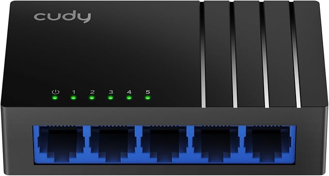 Cudy GS105D 5 Port Gigabit Ethernet Switch Desktop Ethernet Splitter Plastic by Cudy