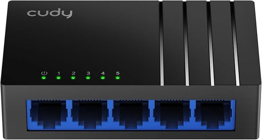 Cudy GS105D 5 Port Gigabit Ethernet Switch Desktop Ethernet Splitter Plastic by Cudy
