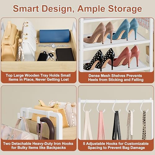 2-in-1 White Shoe Rack for Closet - Image 4