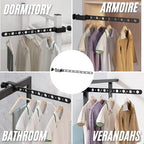 Foldable Indoor/Outdoor Basic 11-Hole Clothes Drying Rack - Image 3