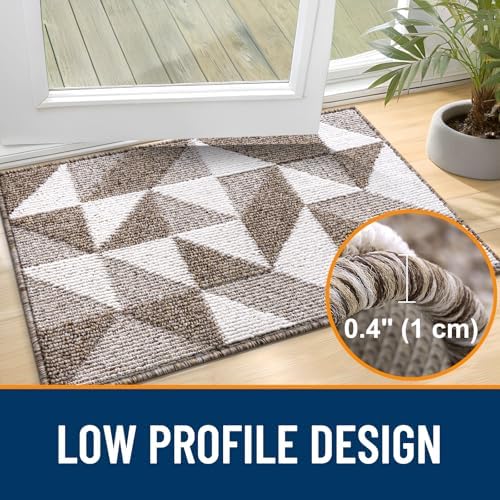 OLANLY Door Mat Indoor Entrance Washable 70x23, Odor-Free Low-Profile Front - Image 4