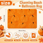 Capoda 1 Pcs Fall Pumpkin Bathroom Rug 20 x 30 Inch - Image 2