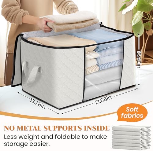 Fab totes 10 Pack Storage Bags for Clothes Blanket Storage Bins - Image 2