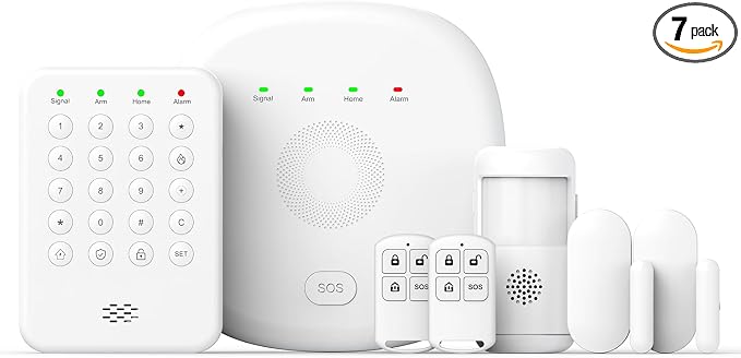 2026 Home Security System, 7-Piece Wireless Smart Alarm System Kit by PGST