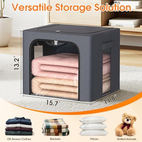 3 Pack Clothes Storage Bins - Image 4