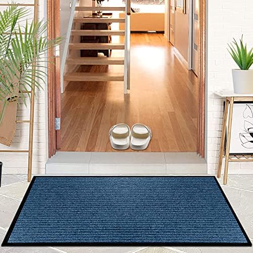 LuxUrux Striped Blue Door Mat - Image 2