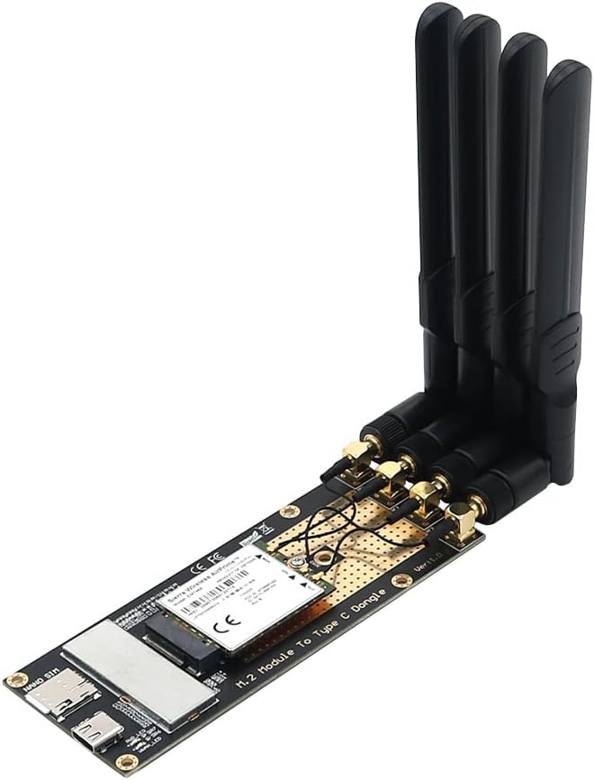 M.2 3G/4G/5G Module to Type C/USB 3.0 Adapter by Mustpoint