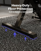 AIRHOP 0.56in Thick 192 Sq Ft Exercise Equipment Mats, 48 Tiles Upgraded Rubber - Image 5