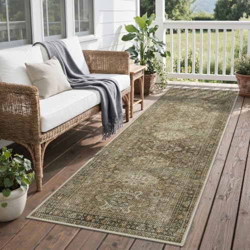 GENIMO 2.5x8 Outdoor Runner Rug, Washable by GENIMO