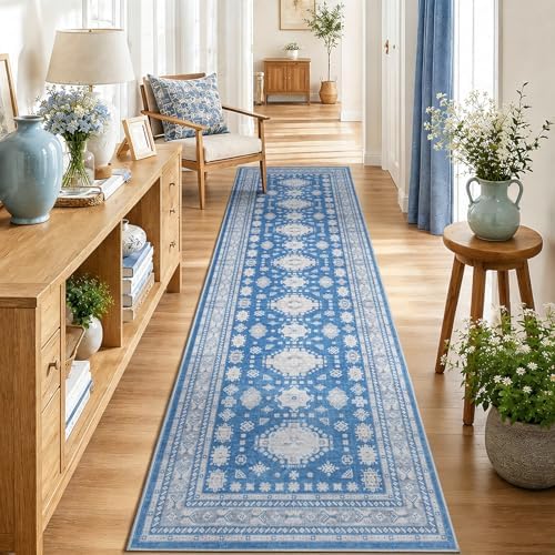 2x8 Runner Rug Washable Non Slip Boho Floor Mat by Nestiva