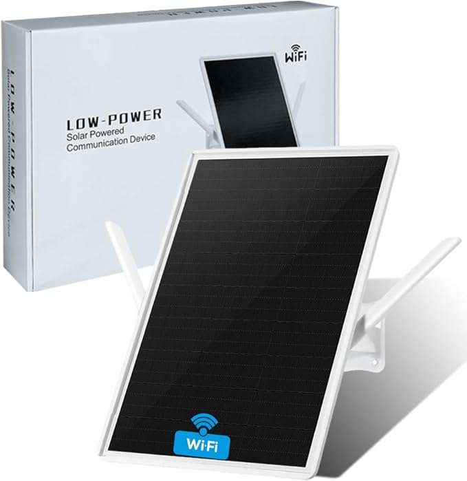 LCLCTEK® WiFi Extender Signal Booster Solar Battery Outdoor, Long Range up to by LCLCTEK