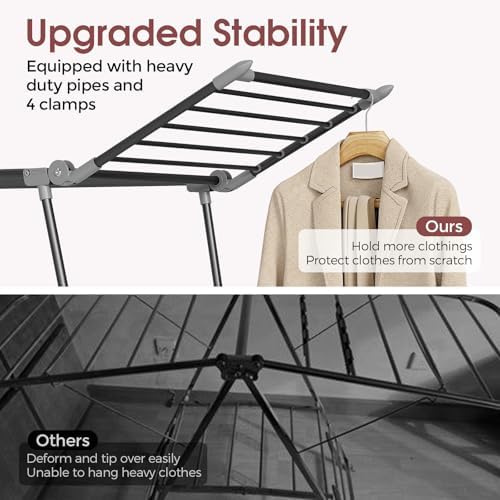 APEXCHASER Clothes Drying Rack, Large Capacity Drying Rack - Image 4