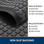 Smiry Front Door Mat Outside Entrance, Natural Rubber Doormat, 59x23 Inch - Image 4