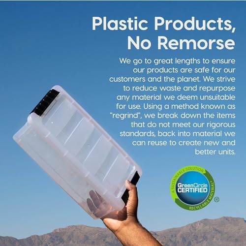 IRIS USA 6-Pack 13 Quart Storage Bins - Image 5