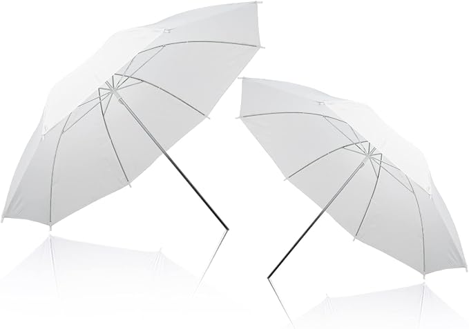 2 Pack Photography Umbrella Lighting Kit, 2 * 43inch Translucent White Soft - Image 7