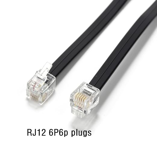 RJ12 Cable Phone Cord RJ12 6P6C Male to Male Straight Wired - Image 6