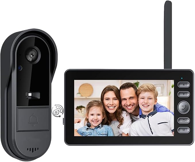 TKMARS Doorbell Camera Wireless No Subscription Video Doorbell, Two-Way by TKMARS