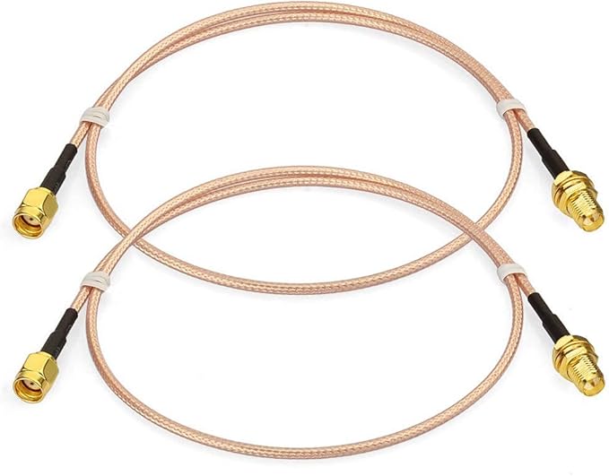 Bingfu WiFi Antenna Extension Cable RP-SMA Male to RP-SMA Female Bulkhead Mount by Bingfu-AntennasConnectivity