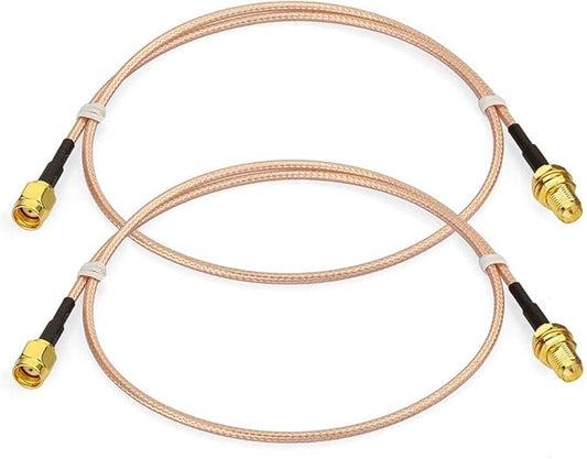 Bingfu WiFi Antenna Extension Cable RP-SMA Male to RP-SMA Female Bulkhead Mount by Bingfu-AntennasConnectivity