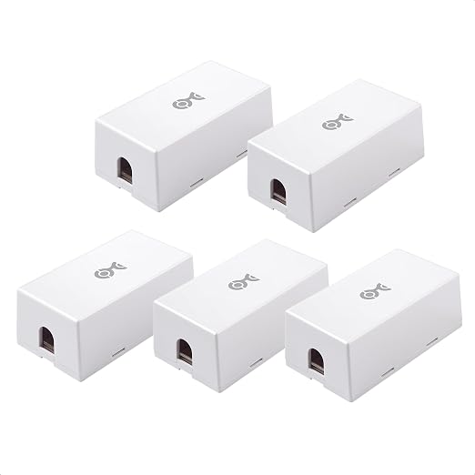 Cable Matters 5-Pack Cat 6 Splice, Cat 6 Ethernet Junction Box in White by CableMatters